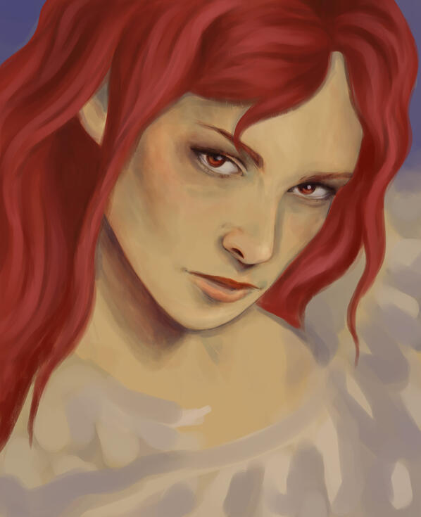 experimental drawing of angel devil from chainsaw man